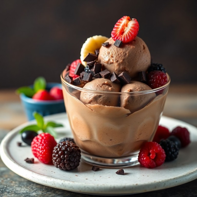 Frozen Banaan Chocolade IJs Parfait