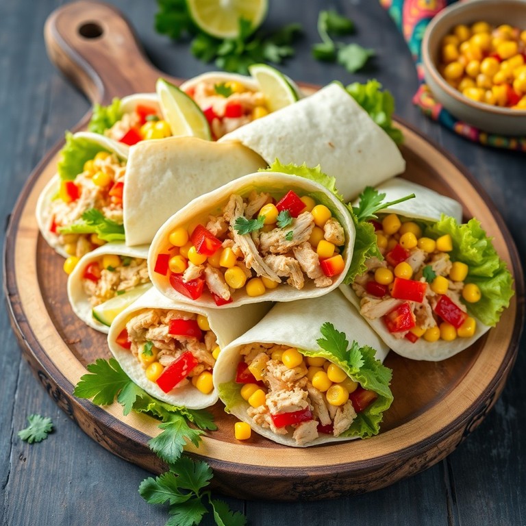 Azteekse Kip en Maïs Wraps