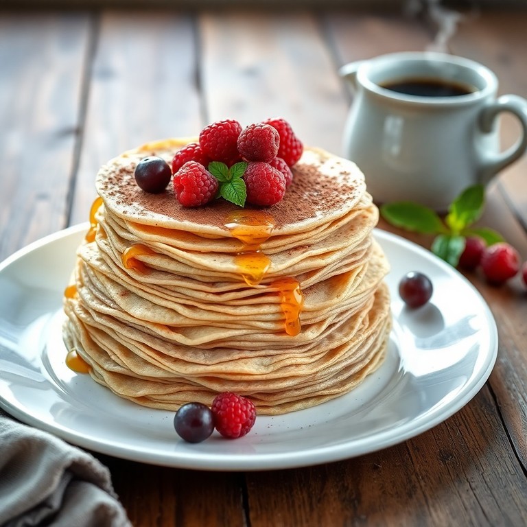 Crêpes Rapides au Flocon d'Avoine et Cacao