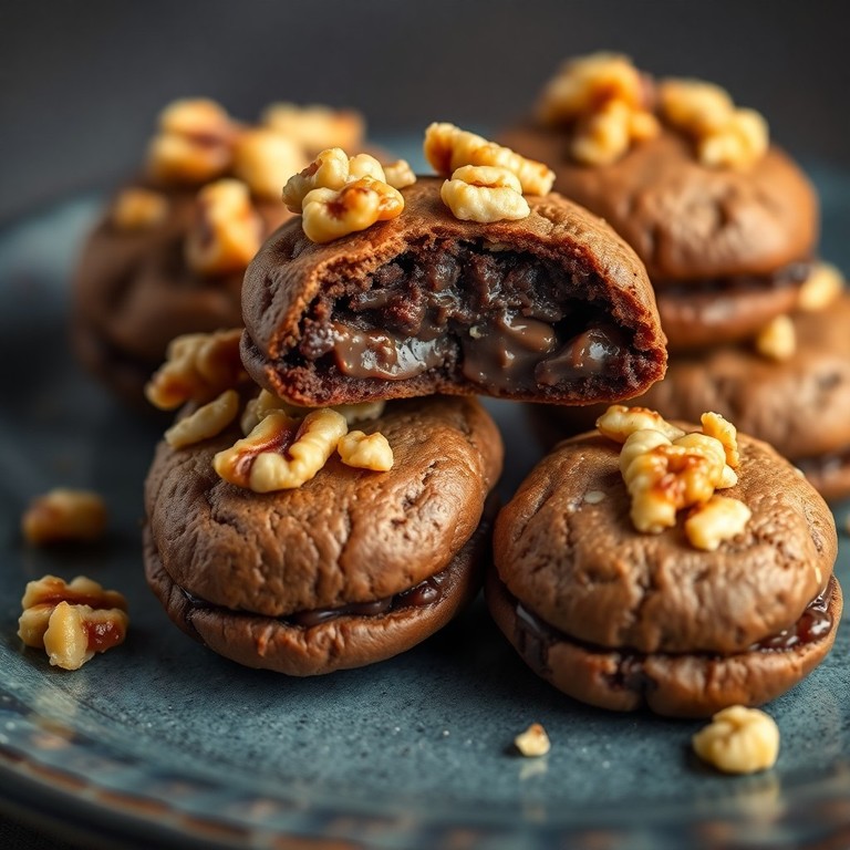 Cookies Crocantes e Fofinhos de Chocolate Meio Amargo e Nutella com Chocolate na Massa