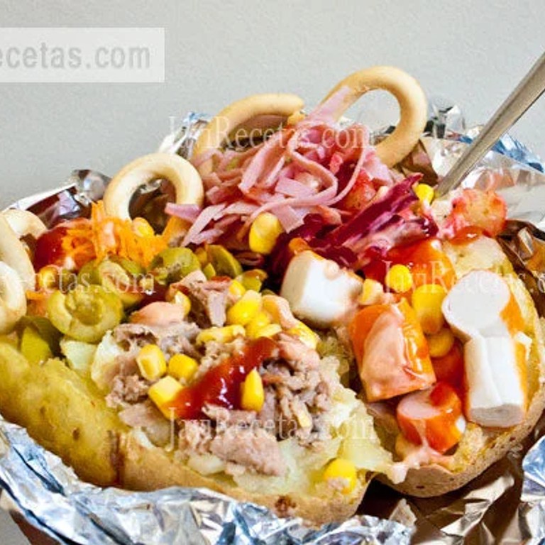 Patata asada estilo feria