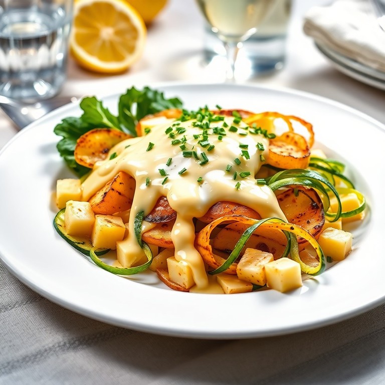 Vegetarischer Sommer-Look mit gegrilltem Chicorée und Zucchini