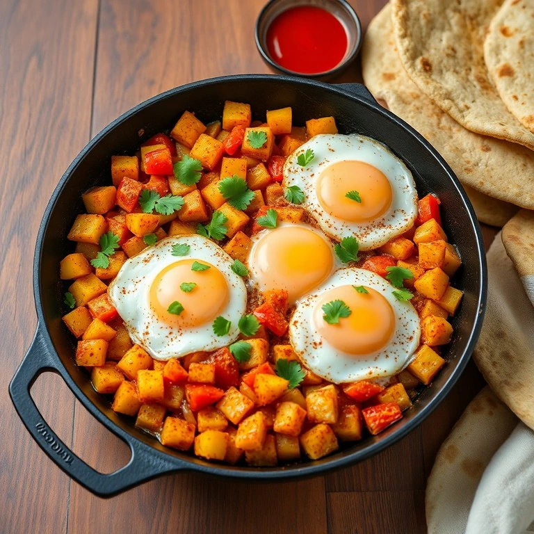 Spicy Potato and Egg Breakfast Hash - Mr. Cook