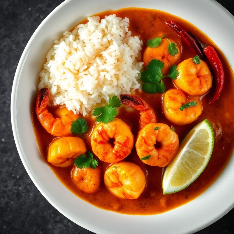 Curry de fruits de mer aux coquilles et crevettes