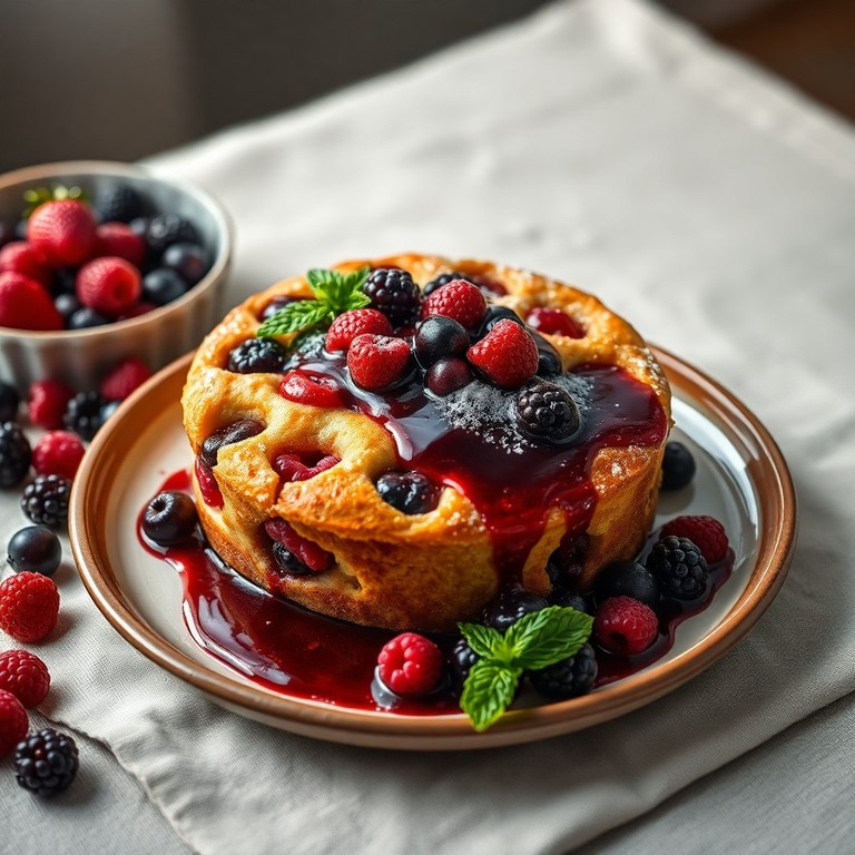 Gâteau Frais aux Fruits Rouges et Coulis Croquant au Four