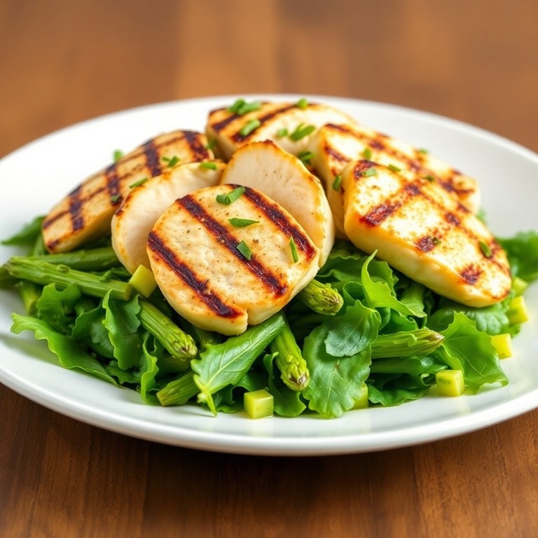 Gegrilltes Hähnchen-Spargel-Salat