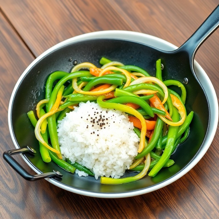 Green Pepper and Onion Stir-Fry