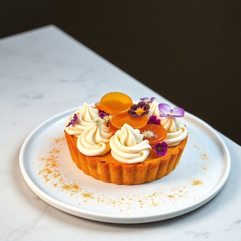 Tarta de Maíz Tostado y Miel con Infusión Exótica