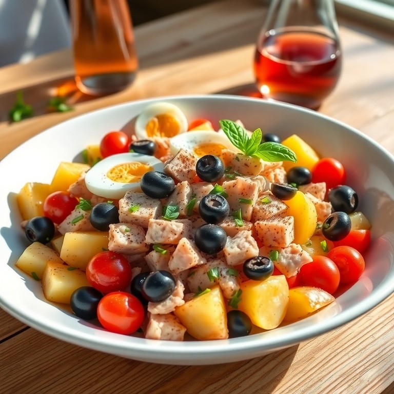 Salade de Pommes de Terre en Vinaigrette Méditerranéenne