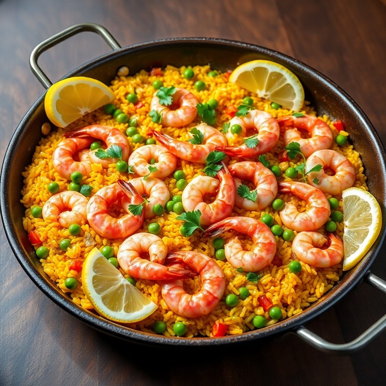 Garnalen en Groenten Paella