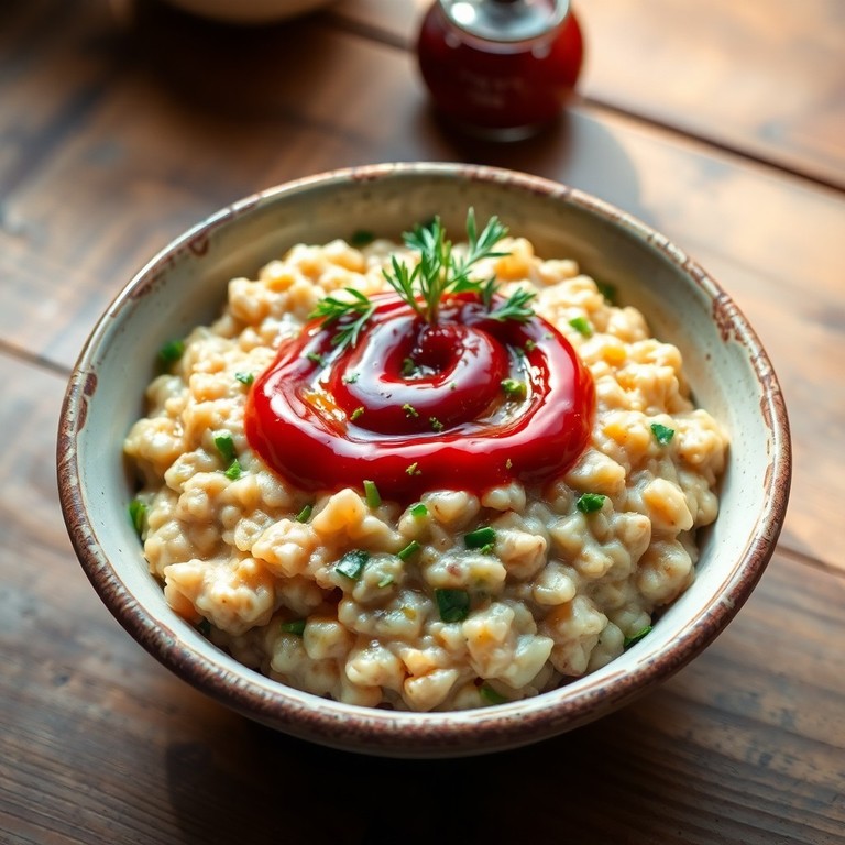 Savory Oatmeal with Garlic and Oregano