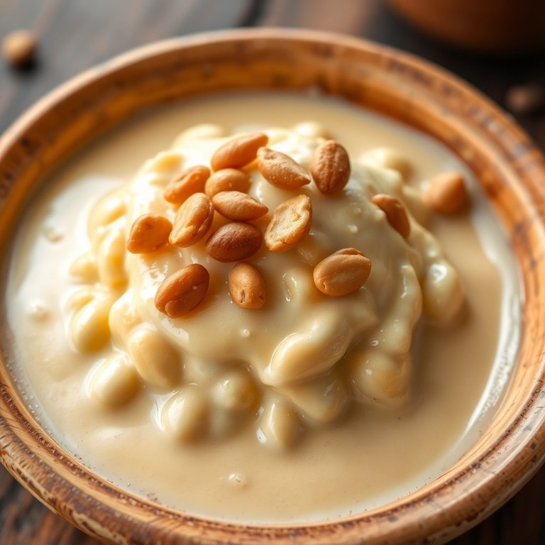 Canjica Cremosa com Coco e Amendoim Extra Crocante