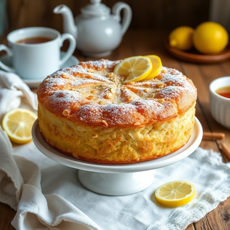 Bolo de Limão com Aveia e Maizena