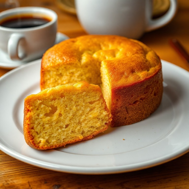 Bolo de Fubá com Água e Farinha de Trigo