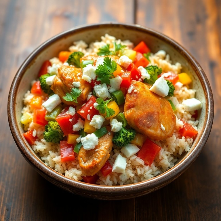 Mediterranean Chicken and Rice Bowl