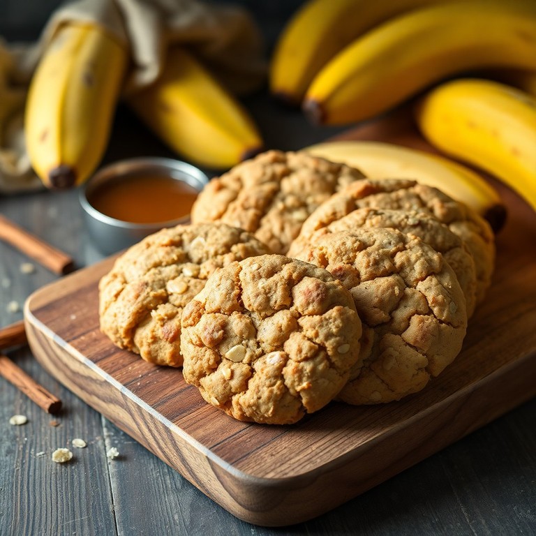 Biscoitos de Aveia e Banana sem Glúten