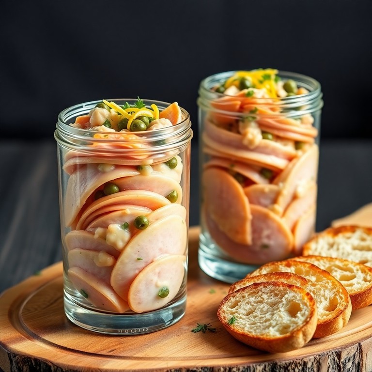 Italienischer Tonnato-Schweinefilet im Glas