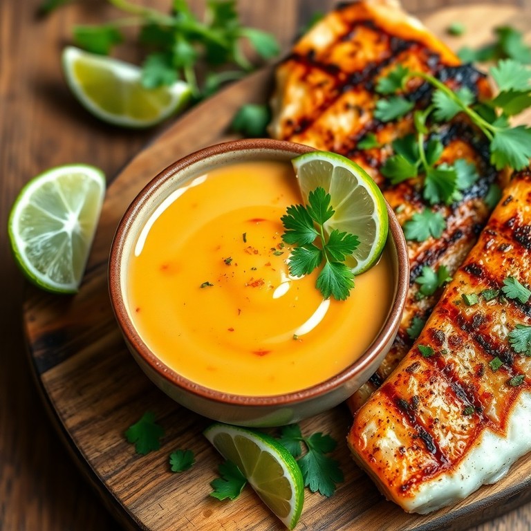 Chipotle-Yoghurt Limoensausje voor Gegrilde Vis