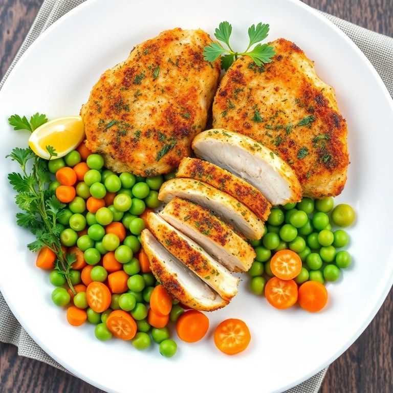 Blanc de poulet pané croustillant aux herbes