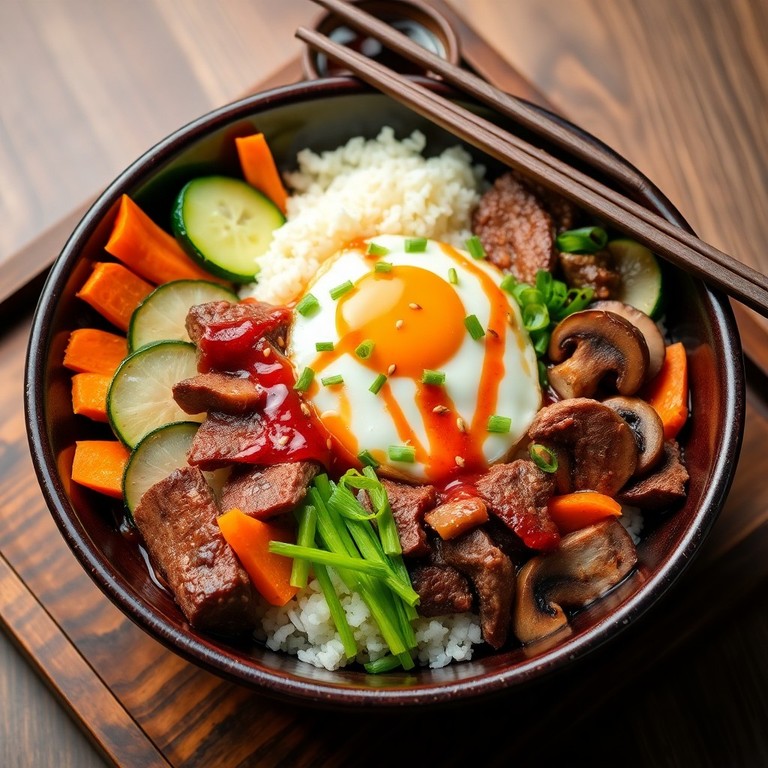 Koreanisches Rindfleisch Bibimbap