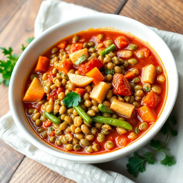 Mediterranean Lentil and Green Bean Stew
