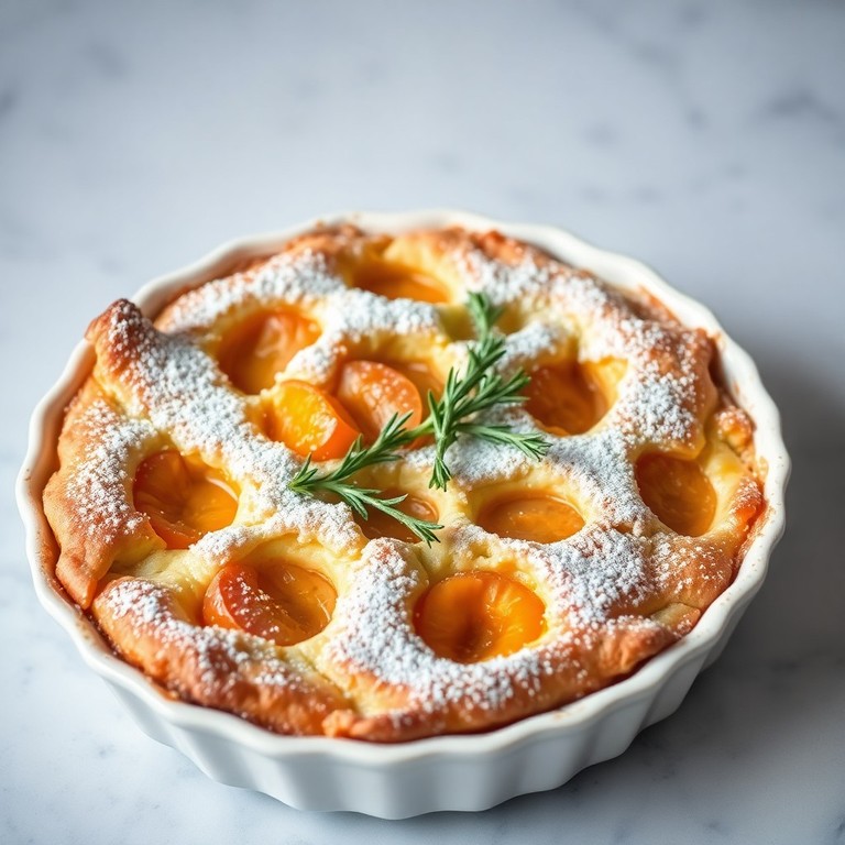 Clafoutis Vegan Abricot & Romarin au Lait d’Amande