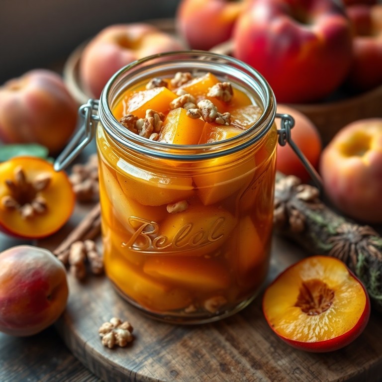 Compote de fruits fermentée aux épices et noix