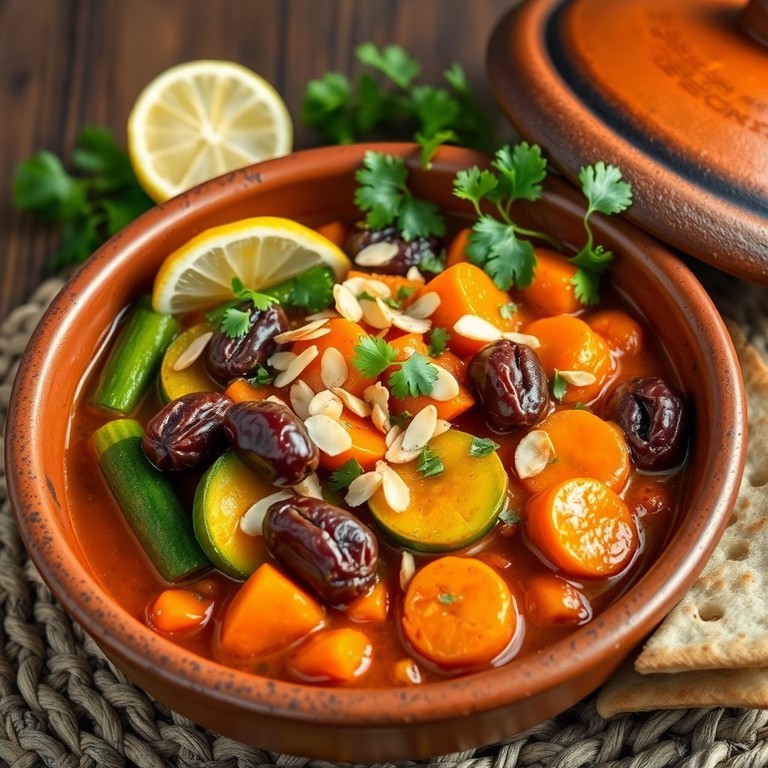 Tagine de Courgettes et Dattes aux Épices Douces