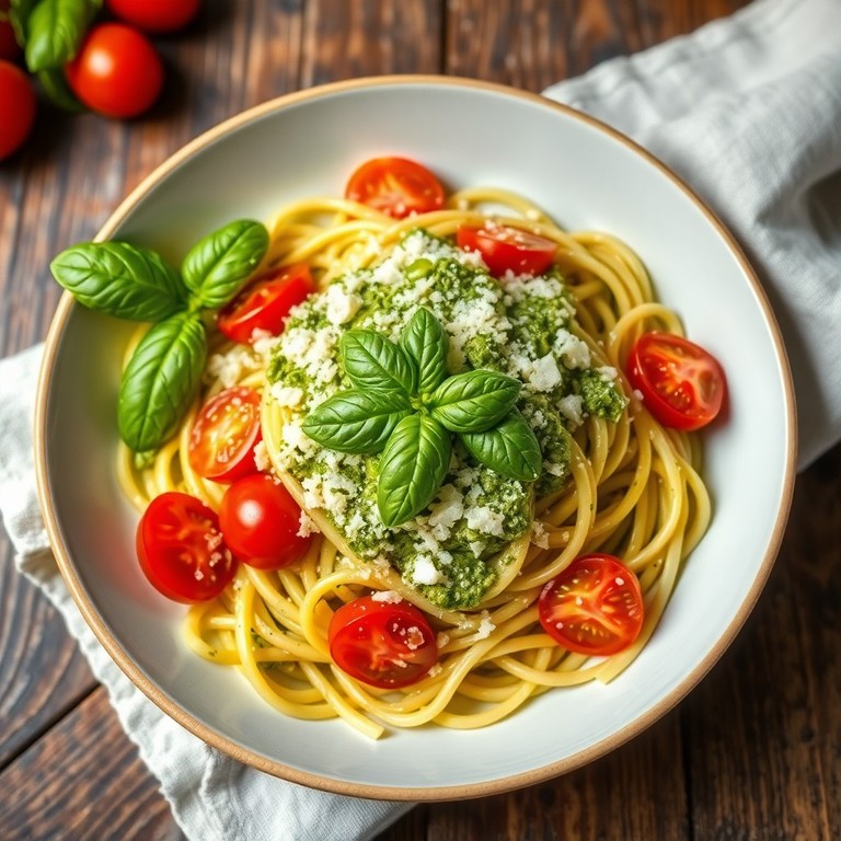 Tomato Basil Pesto Pasta