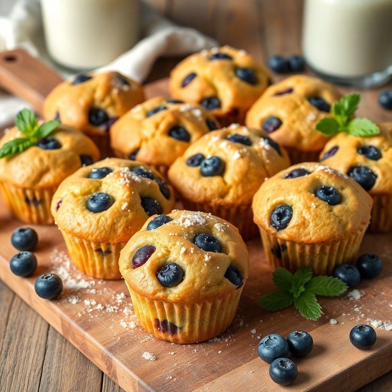 Gezonde Cottage Kaas & Bosbes Muffins