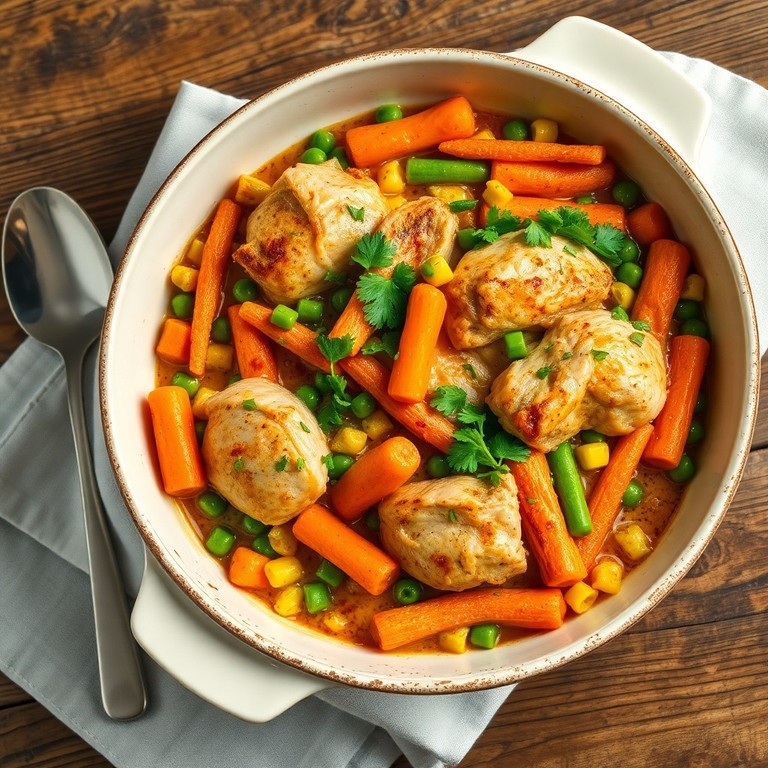 Kylling og Gulerodsfad med Krydderurter