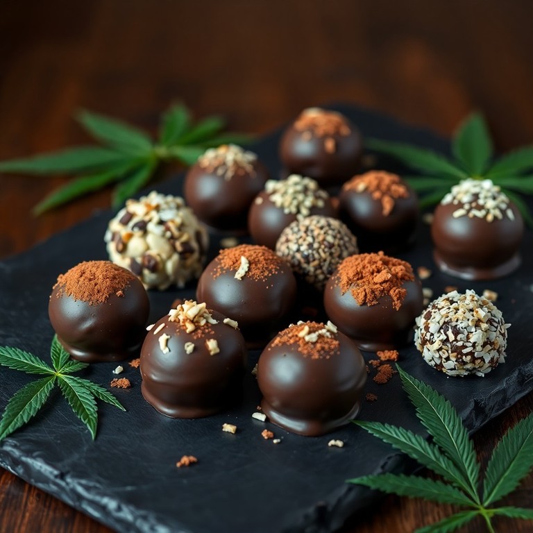 Truffas de Chocolate Infusionadas con Cannabis