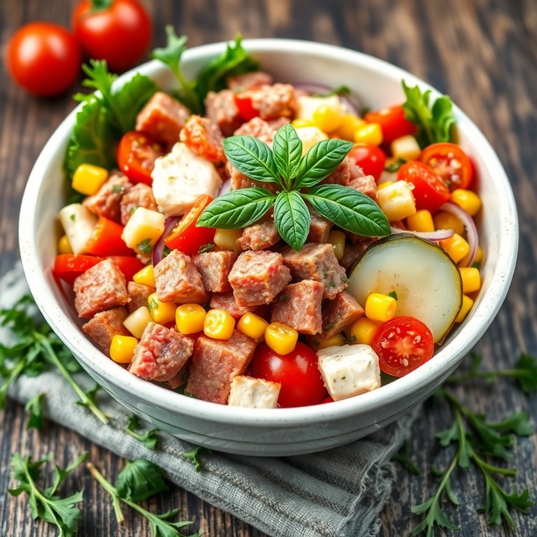 Salade Méditerranéenne au Thon et Camembert