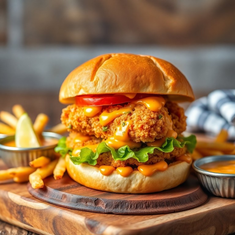 Spicy Lime Mayo Fried Chicken Sandwich