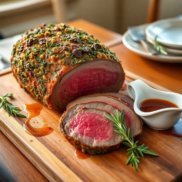 Classic Roast Beef with Herb Crust - Mr. Cook