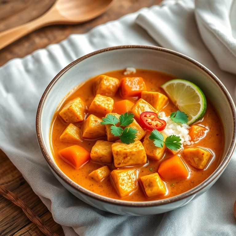 Tempeh en Wortel Curry met Kokosmelk