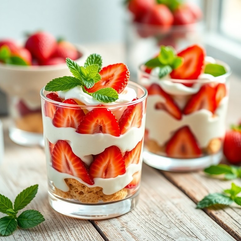 Tiramisu aux Fraises et à la Menthe