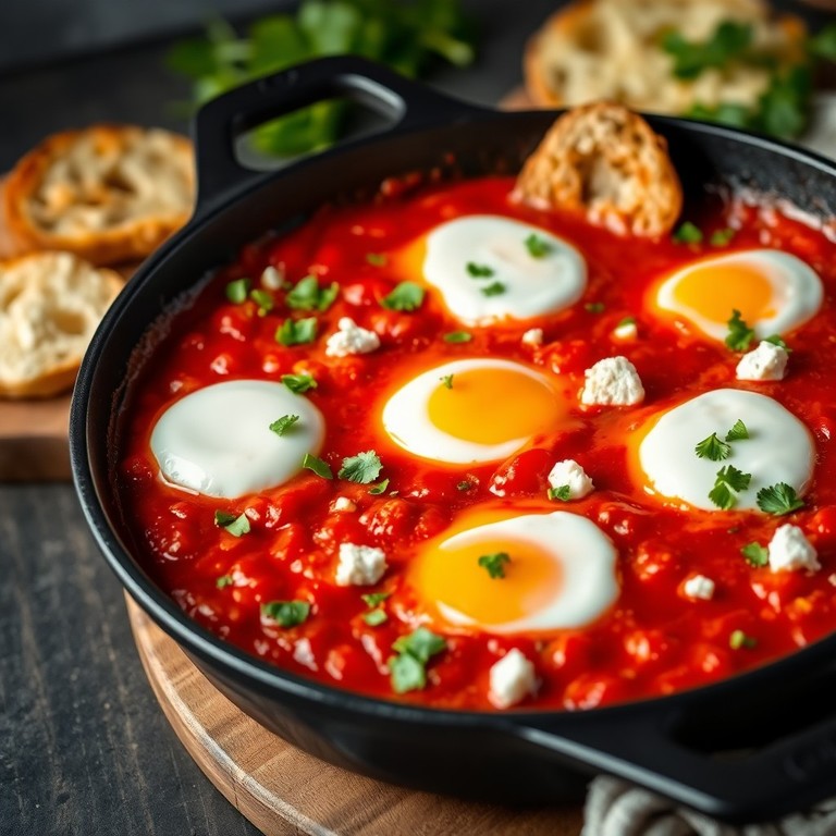 Tomato & Egg Shakshuka with Greek Twist