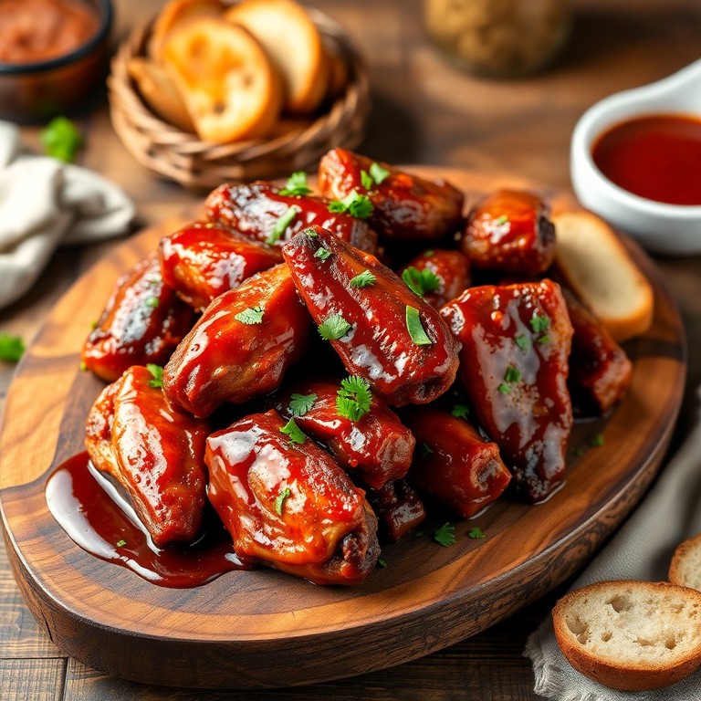 Alitas de Pollo BBQ al Estilo Sureño