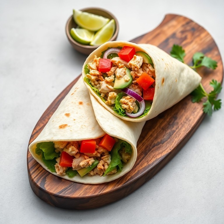 Wrap de Pollo y Aguacate en 10 Minutos