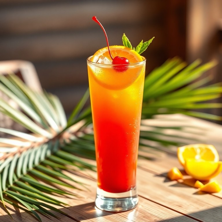 Tropical Sunrise Cocktail