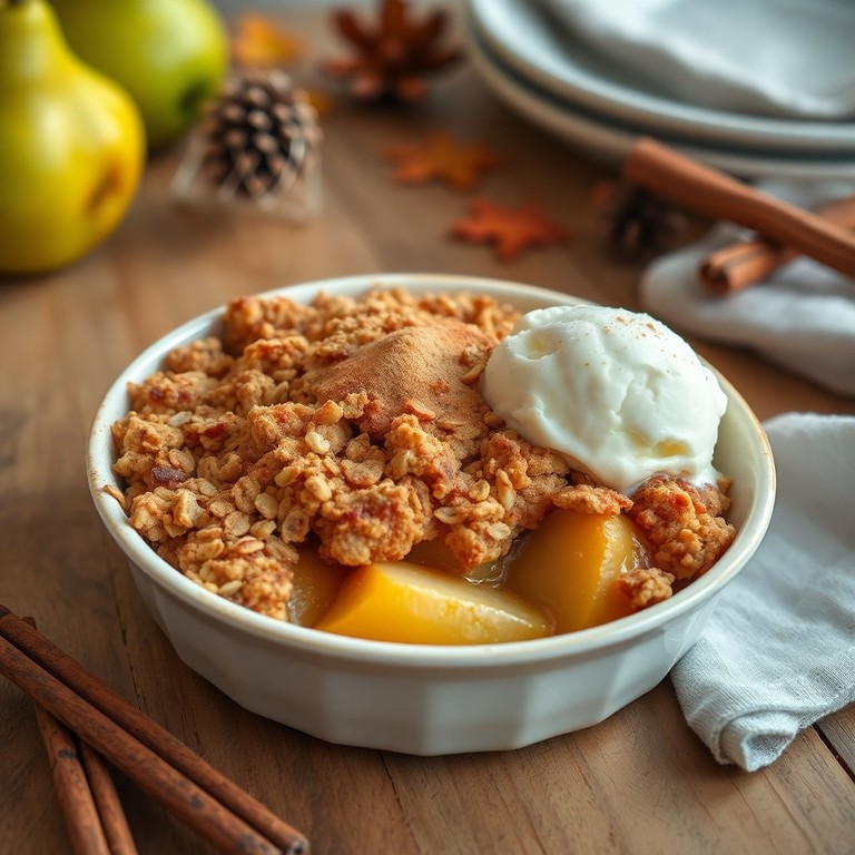 Spiced Pear Crumble