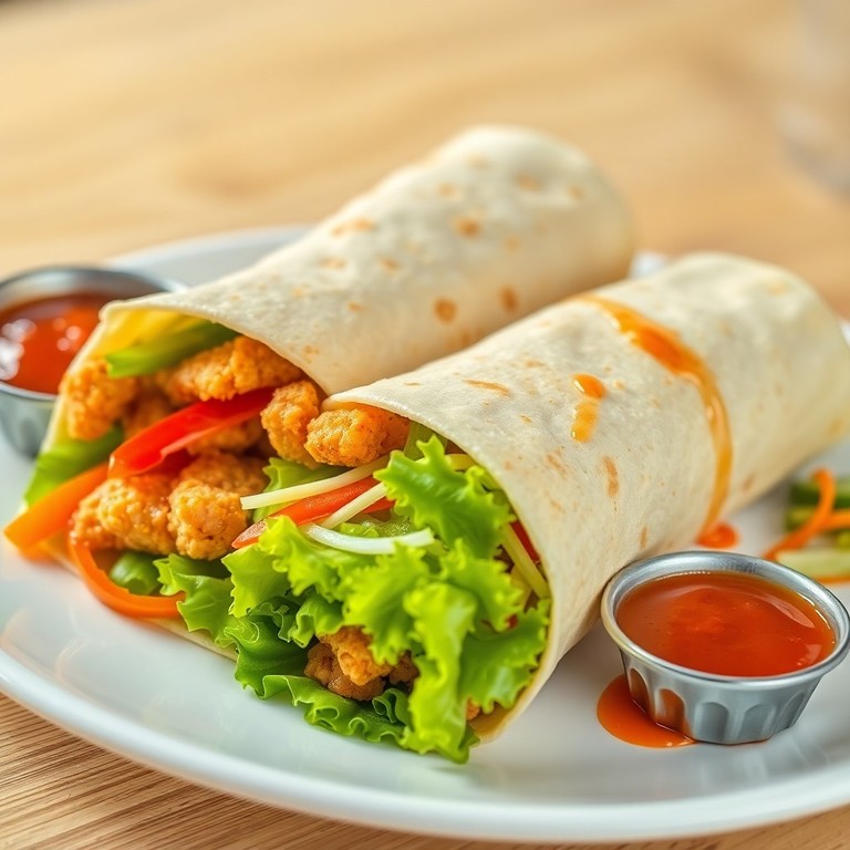 Kipschnitzel Wrap met Knapperige Groenten
