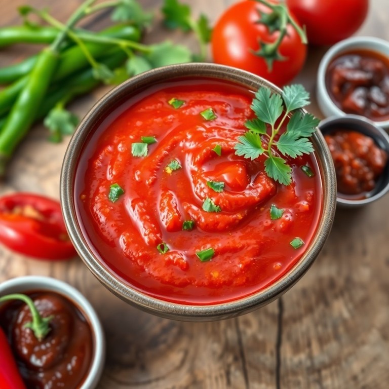 Spicy Green Chili Tomato Chutney