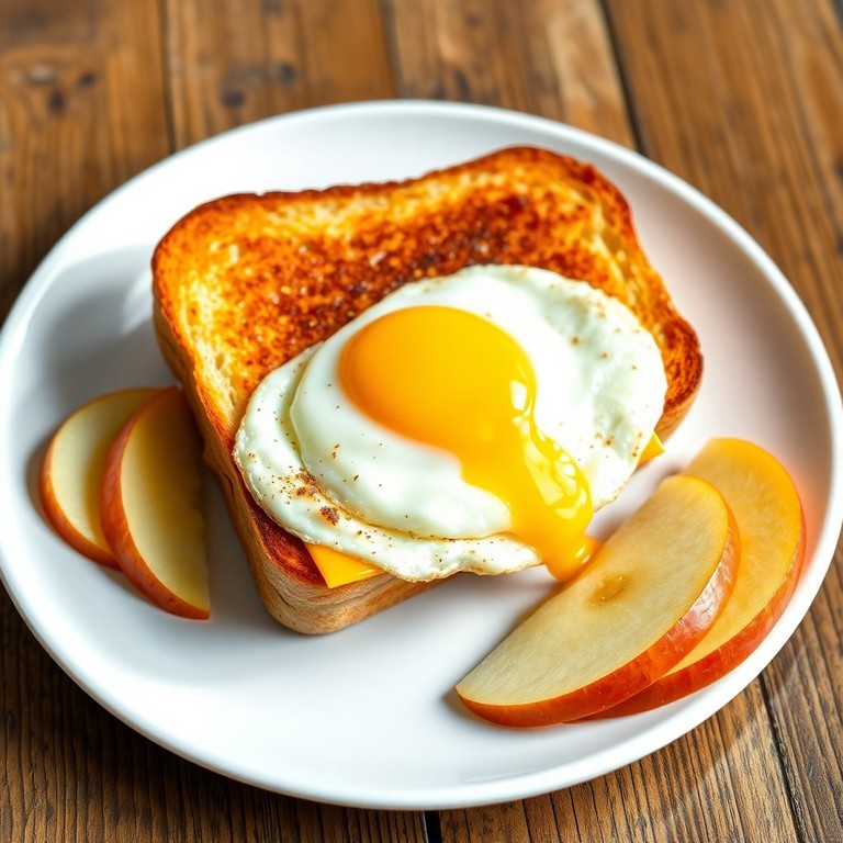 Klassisches Eier-Käse-Toast