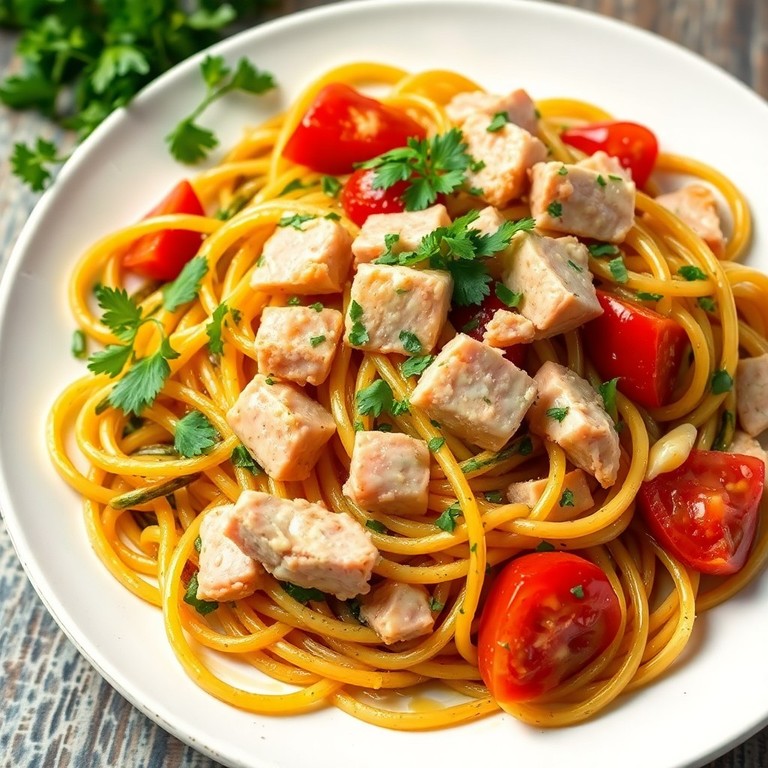Spaghetti aglio, cipolla e zucchine alla mediterranea