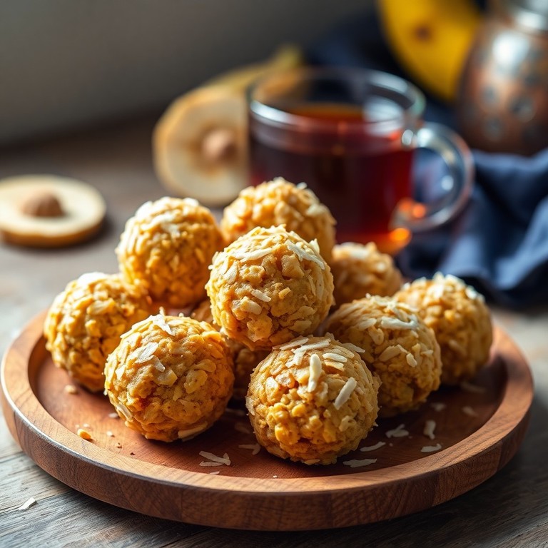 Bolinhas Energéticas de Banana e Aveia