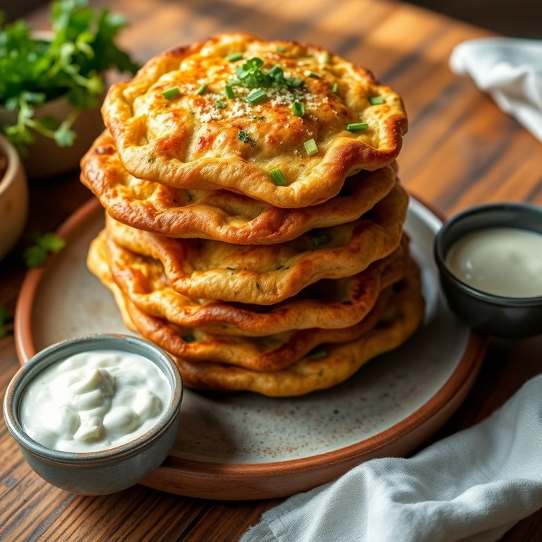 Galettes de pâte croustillantes aux herbes