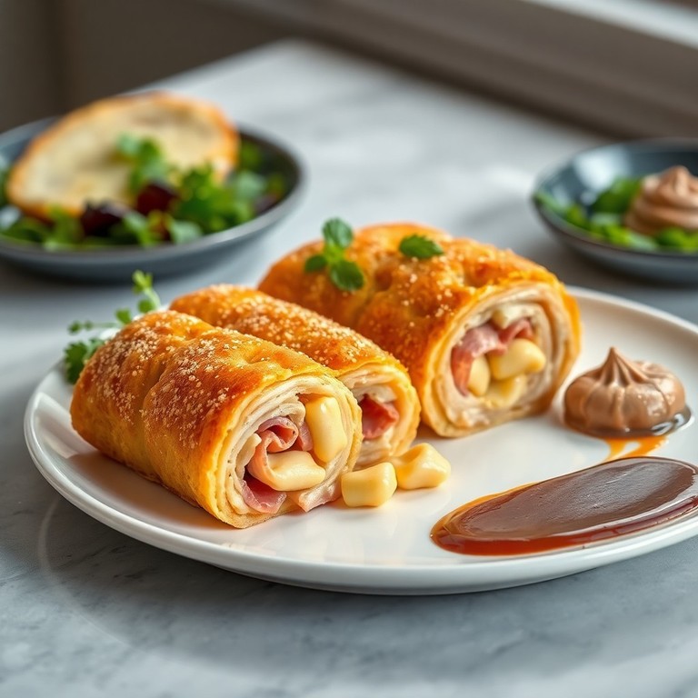 Cordon Bleu de Pâtes et Jambon en Croûte de Pain
