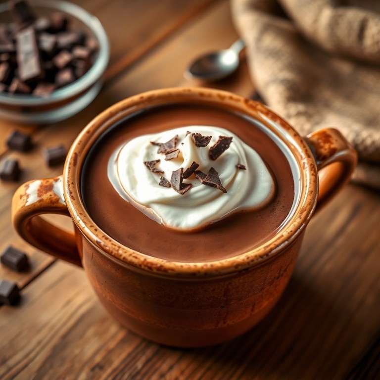 Chocolate Quente Cremoso com Leite Condensado e Creme de Leite